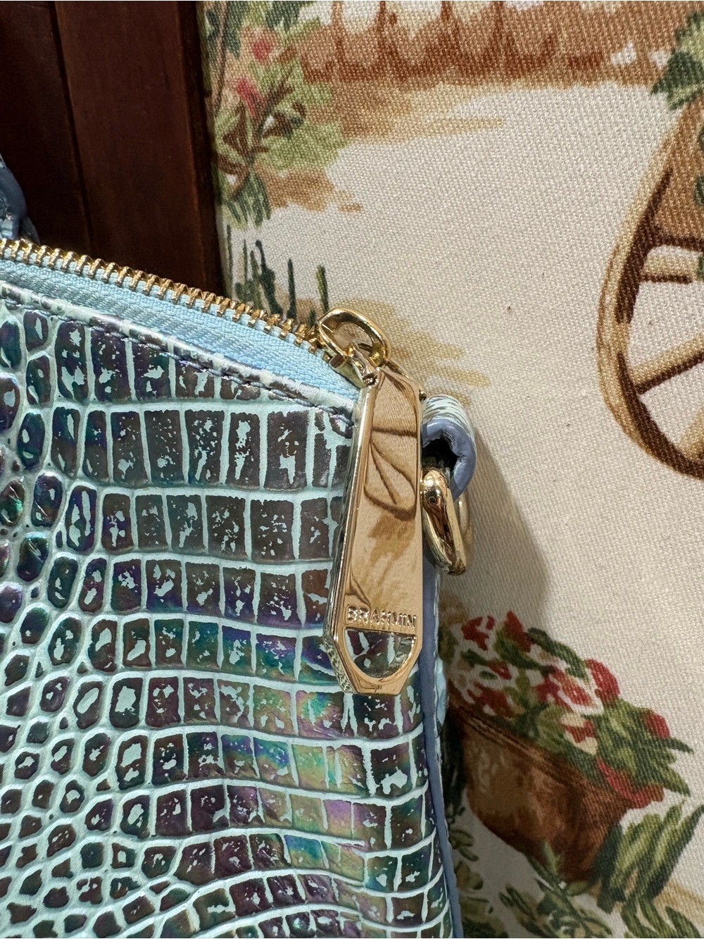Brahmin Duxbury Blue iridescent bag - Picture 5 of 10